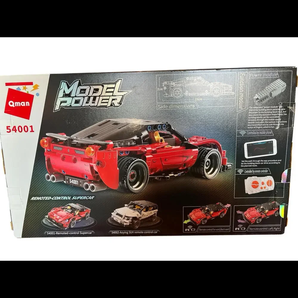 QMAN RC Car STEM Building Toys,‎  Remote Control Model
